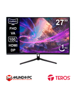 Monitor TE-2732S, 27″ Curvo TEROS FHD VA, 100Hz, 1ms, HDMI, DP, Negro
